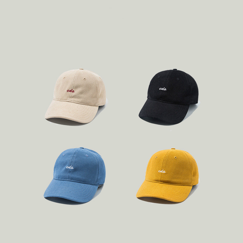 Mũ lưỡi trai thêu chữ CDA thời trang thu đông tùy chọn màu sắc