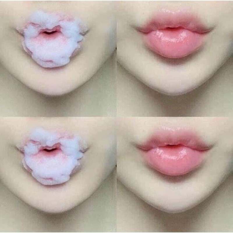 Tẩy Da Chết Sủi Bọt Thải Độc Môi Unpa Bubi Bubi Bubble Lip Scrub 10ml _ Unpa Chính Hãng