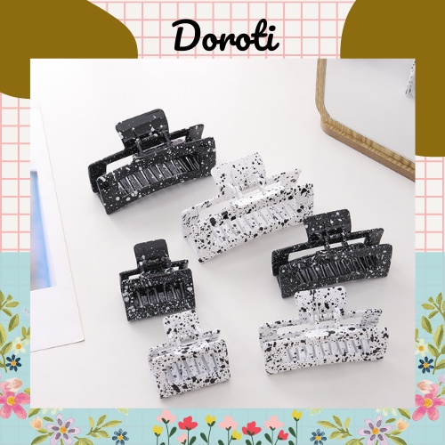 Kẹp Tóc Càng Cua Doroti Họa Tiết Bò Sữa Phong Cách Hàn Quốc Xinh Xắn KT06