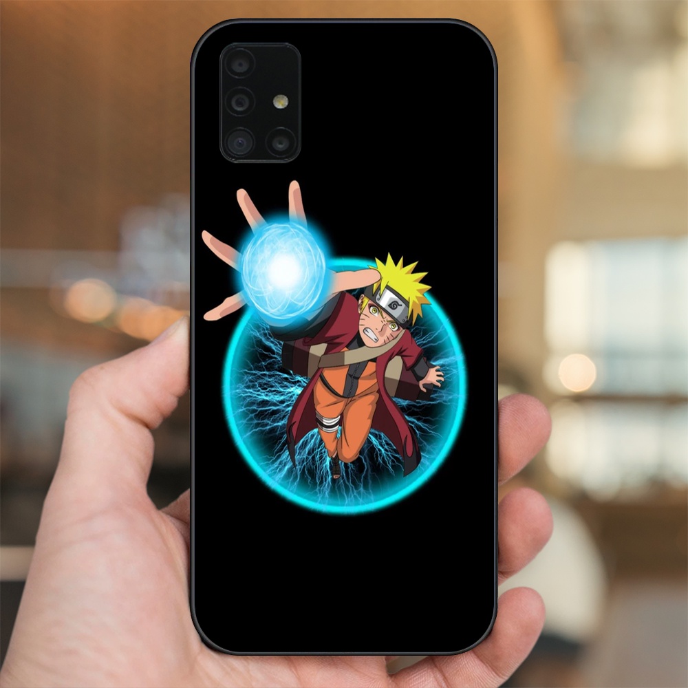 Ốp lưng Samsung A51, A71 viền đen in hình Uzumaki Naruto