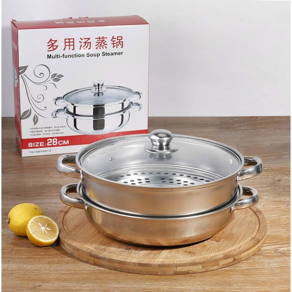 NỒI HẤP 2 TẦNG INOX,NỒI HẤP INOX