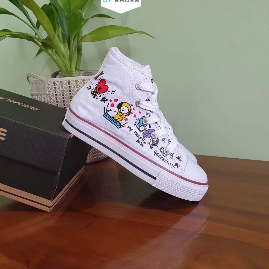 ⚡Bán Buôn⚡ Giày Bốt Trắng Nhân Vật BTS BT21 by DY Cho Bé Trai Và Bé Gái