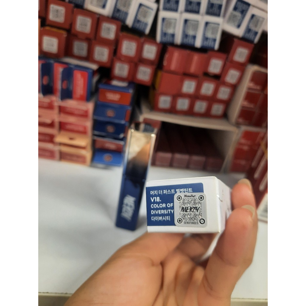 Son Merzy The First Velvet Tint Ver 3 - Merzy vỏ xanh - Season 3