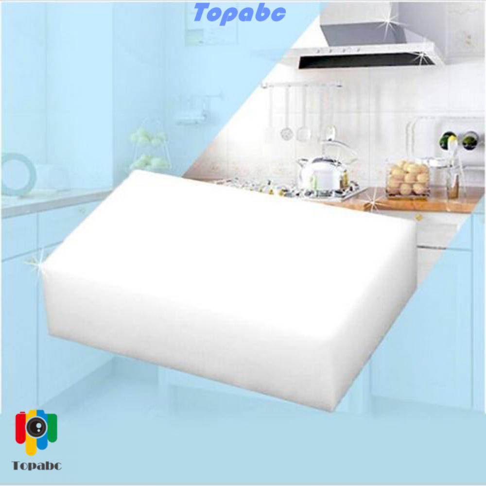 📞TOP💻 20PCS|20x Hot Foam Cleaner Kitchen Melamine Cleaning Sponge New White Home Multi-functional Eraser