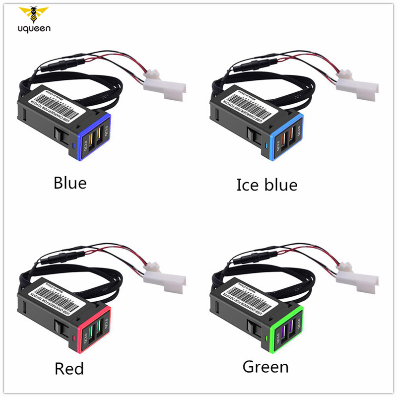 Tẩu sạc nhanh cổng Usb Uq Qc3.0 cho xe hơi Toyota