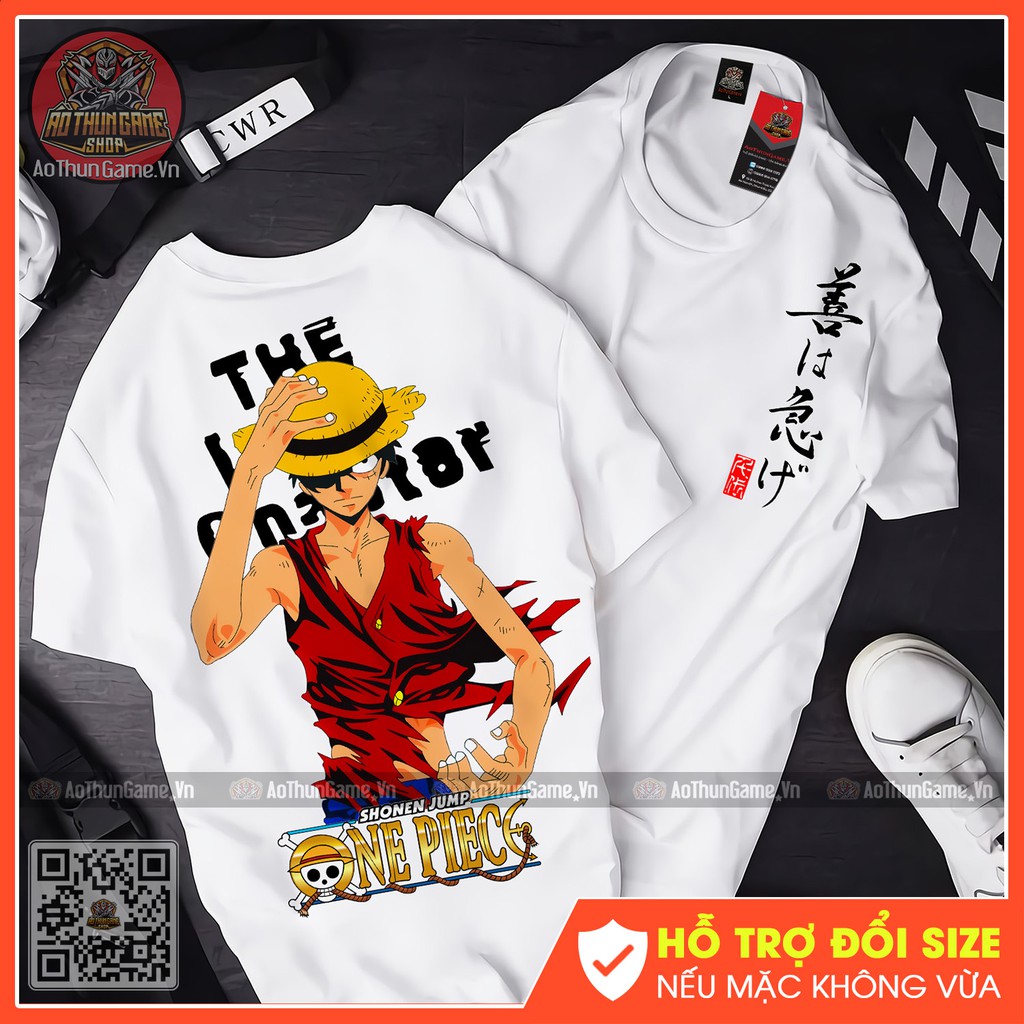 ☘️ Áo thun Luffy Mẫu mới cực đẹp / Áo One Piece Đảo Hải Tặc 3D T-shirt white Monkey D Luffy ATT06 [AoThunGameVn]