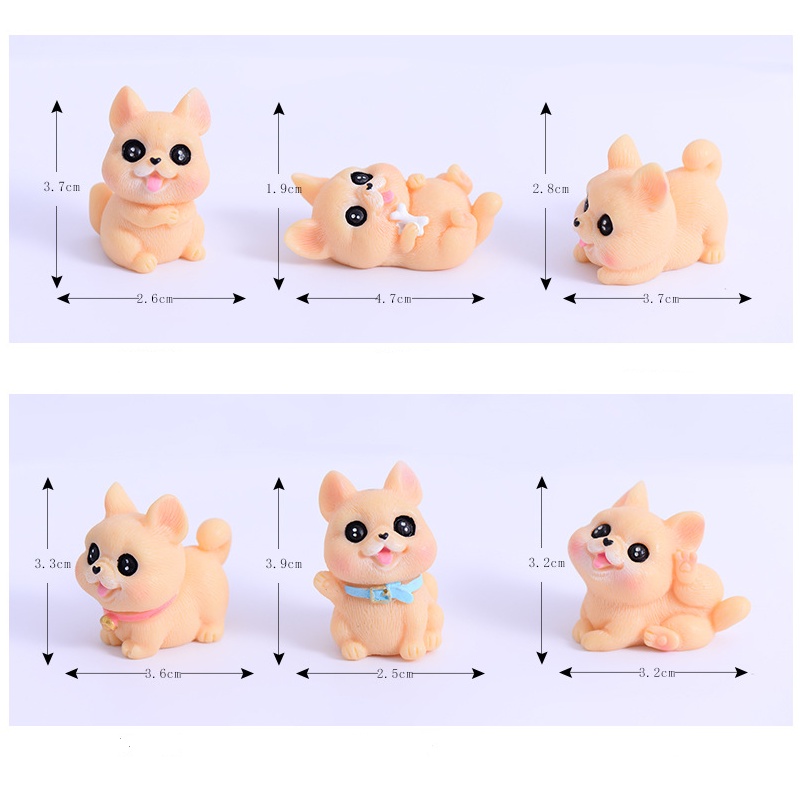 Mô hình chó bull dễ thương cho các bạn dựng tiểu cảnh, terrarium, DIY