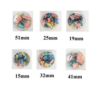 Kẹp giấy,Kẹp bướm màu 15/19/25/32/41/51mm, 4 màu
