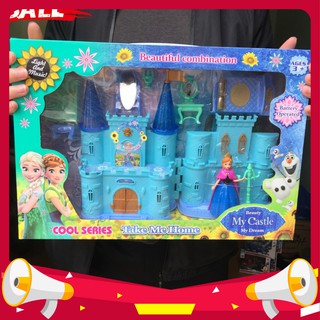 ĐỒ CHƠI TRẺ EM - Bộ Lâu Đài Búp Bê Elsa - kingtoys99