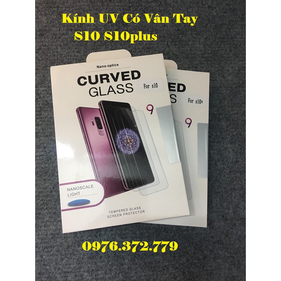 Kính cường lực Full keo UV dành cho Samsung S10 S10plus