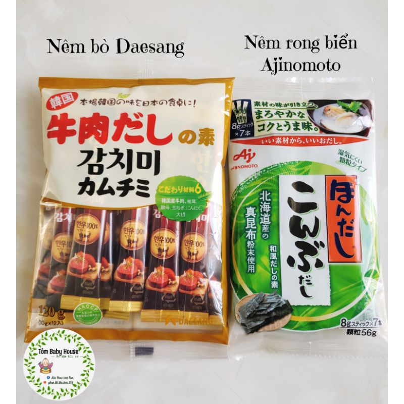 Hạt nêm Nhật các loại cho bé từ 1 tuổi