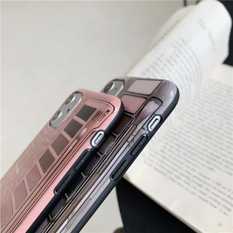 Glam Makeup Fashion Eye Color Palette Eyeshadow Box New Phone Case For Apple iphone 11 pro Max 8 7 6 6S Plus X XS MAX