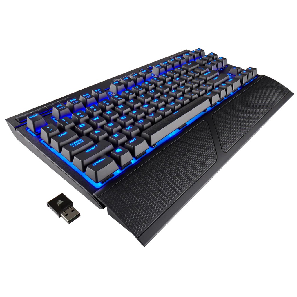 Bàn phím Corsair K63 Wireless - Mx Red - Blue Led