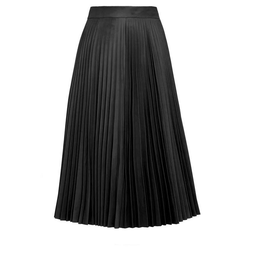 [Mã FADIRECT20 giảm 20K đơn 99K] Chân váy midi xếp ly lưng thun, váy chữ A xếp ly | BigBuy360 - bigbuy360.vn