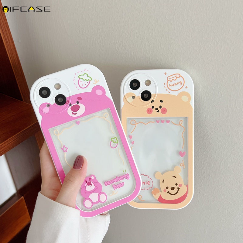 Ốp Điện Thoại Mềm Trong Suốt In Hình Gấu Pooh / Quái Vật Cho iPhone 13 12 11 Pro Max XS Max XR X