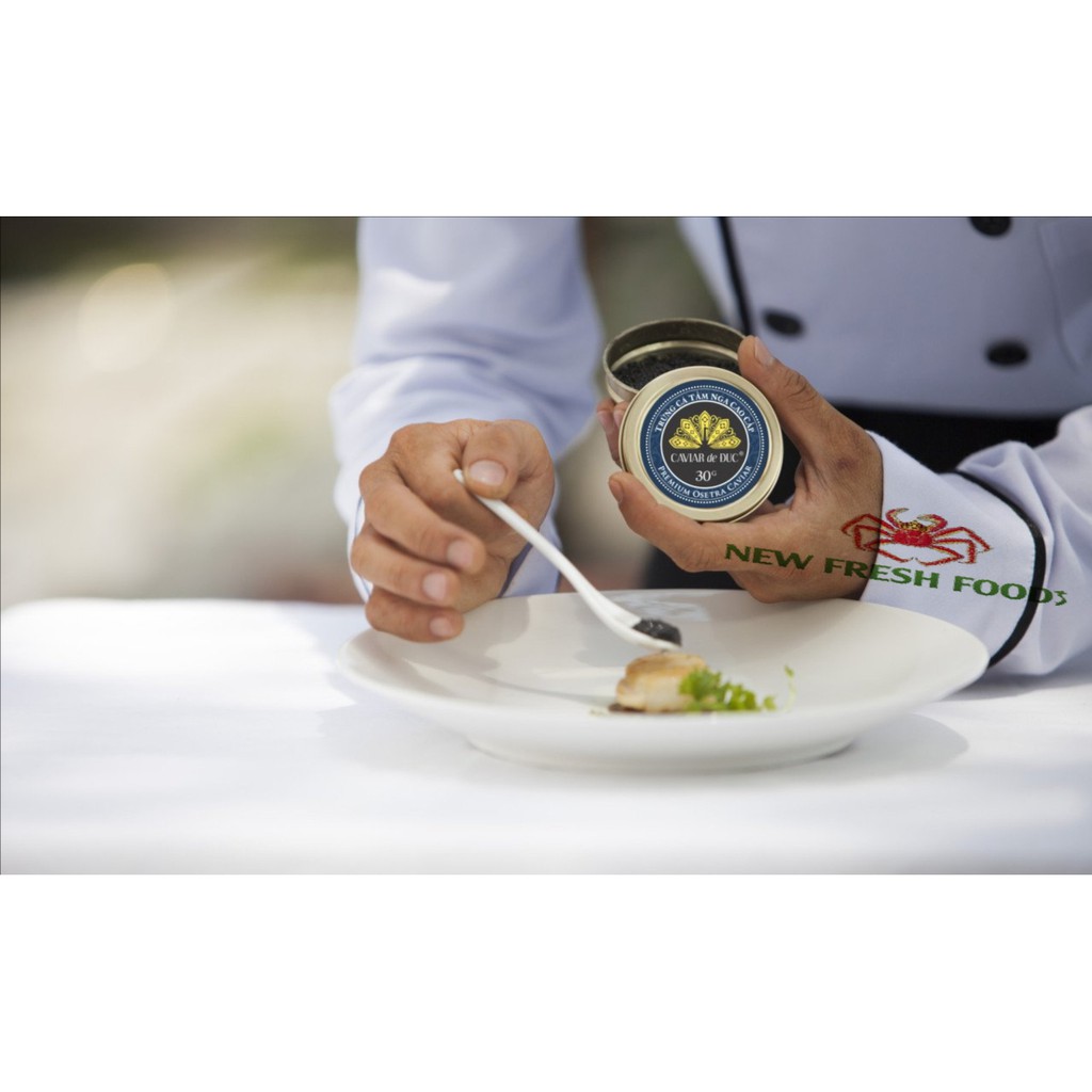 TRỨNG CÁ TẦM NGA CAO CẤP - CAVIAR DE DUC - 50GRAM/HỘP