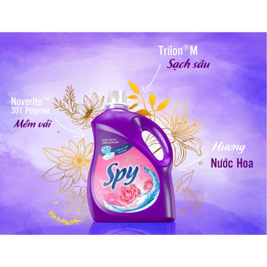 Nước giặt xả SPY deep clean plus dung tích 3,5 lít – 2 mùi hương