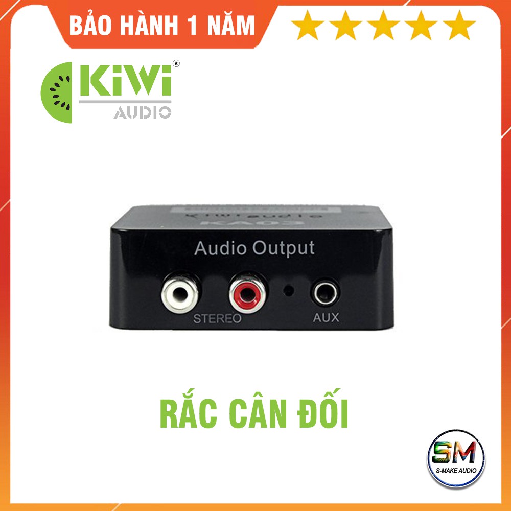 Bộ chuyển đổi âm thanh KiWi KA03 - Chuyển từ Digital to Analog Optical, USB, AUX  - smake audio