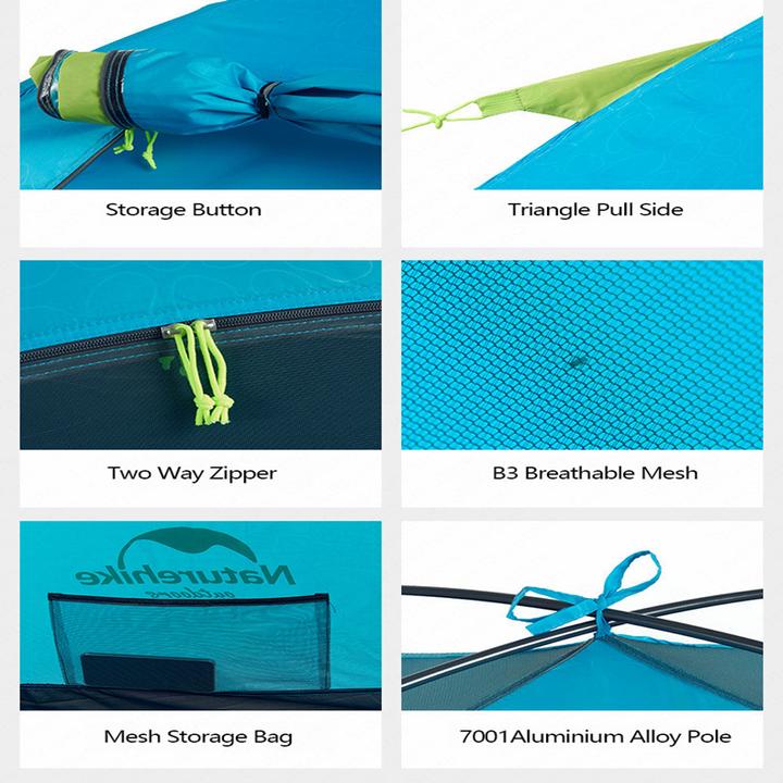 Lều cắm trại Naturehike 4 người NH18Z044-P Professional Series Aluminum Poles Tent Graphic