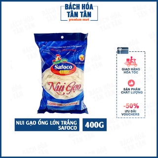 Nui ống lớn Safoco trắng, gói 400g