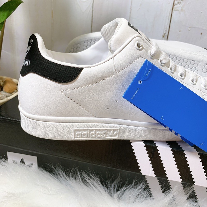 Giày stan smith trắng gót đen loại đẹp súp chuẩn fullbox