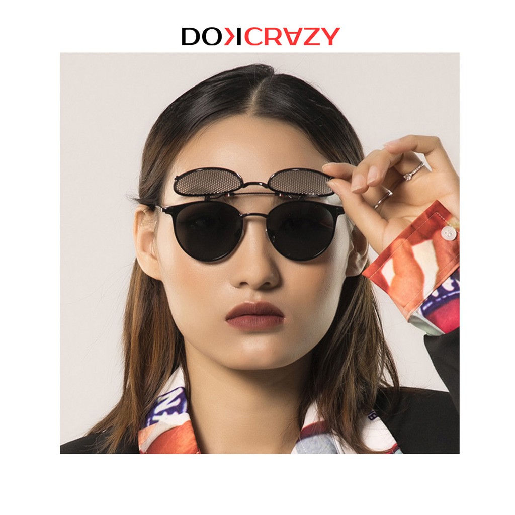 Kính mát  DOKCRAZY ASMA nắp gập chống UV400 độc dị hot trend hè 2022