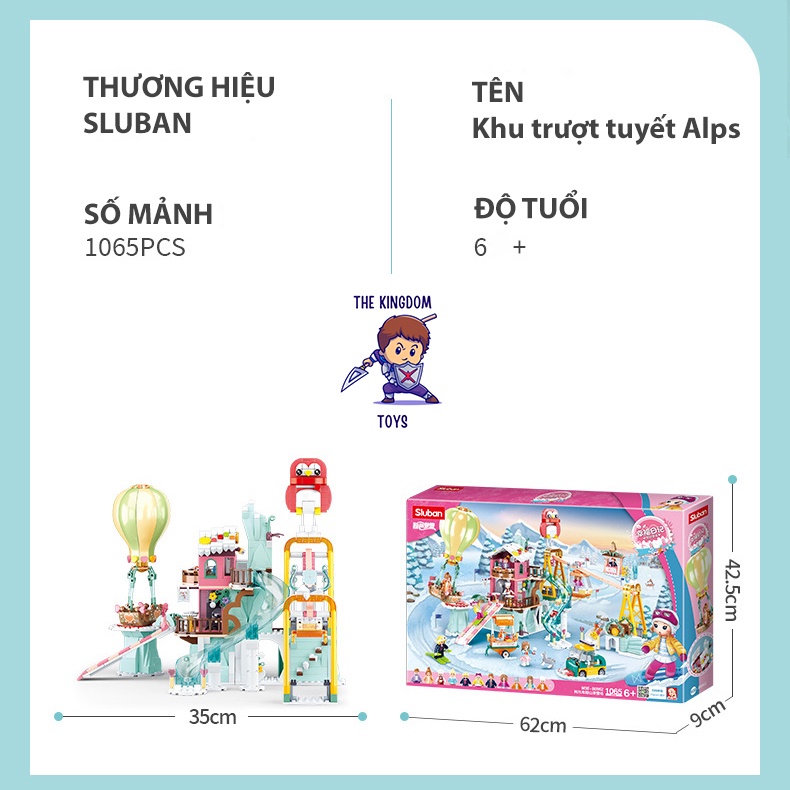 Đồ Chơi Lắp Ráp Friends Mô Hình Khu Trượt Tuyết Cú Hồng Mùa Đông Núi Alps Đồ Chơi Bé Gái B0962