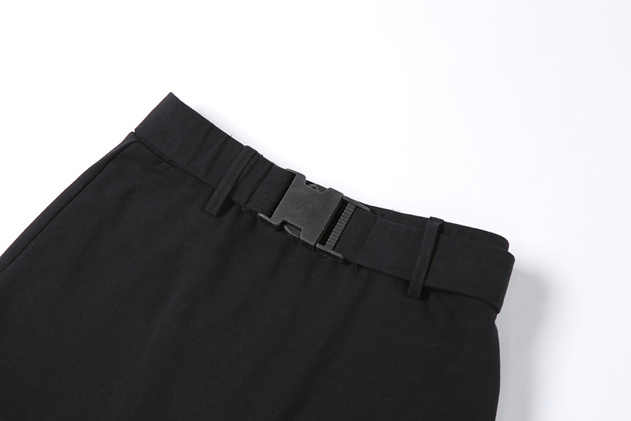 DUNEA Chân váy midi xẻ tà eo cao thời trang sành điệu cho nữ