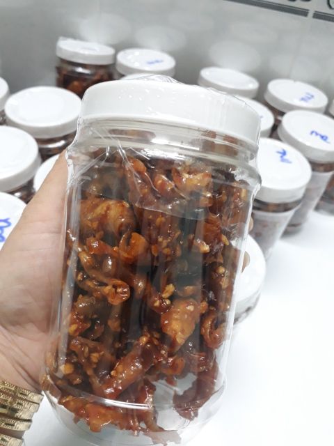 [AN TOÀN, CHẤT LƯỢNG] Mực rim me, mực rim tỏi ớt nhà làm - ngon sạch không hoá chất Hũ 200g | BigBuy360 - bigbuy360.vn