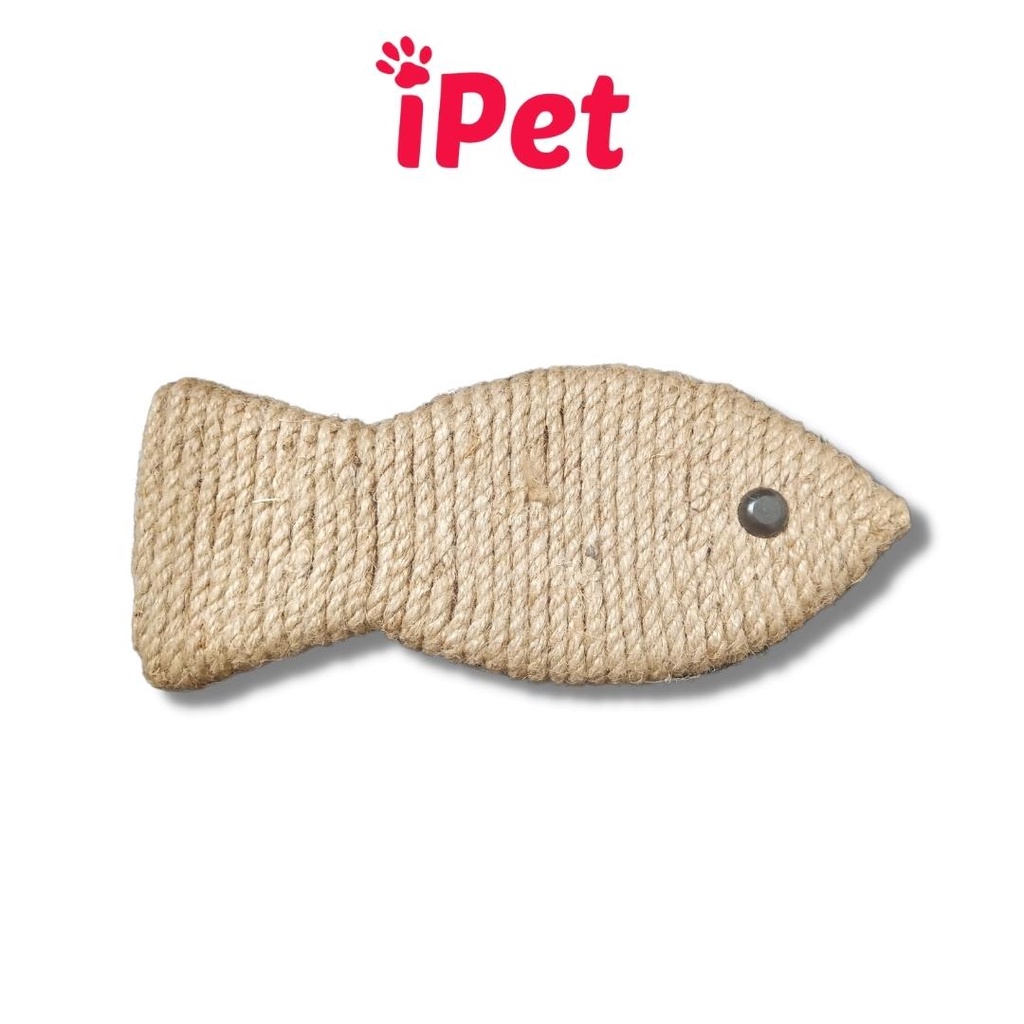 Bàn cào móng bằng dây thừng cho mèo hình con cá dễ thương - iPet Shop