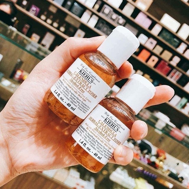 [Size Mini] Nước Hoa Hồng Kiehls , Kiehl’s Calendula Herbal Extract Alcohol / Cucumber Herbal Alcohol Free Toner 40ml