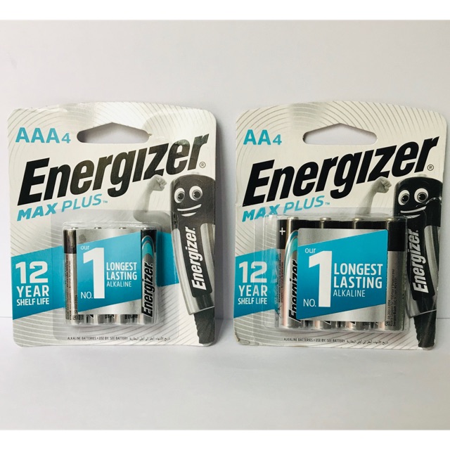 Pin Energizer Max Plus đũa AAA , tiểu AA vỉ 4 viên