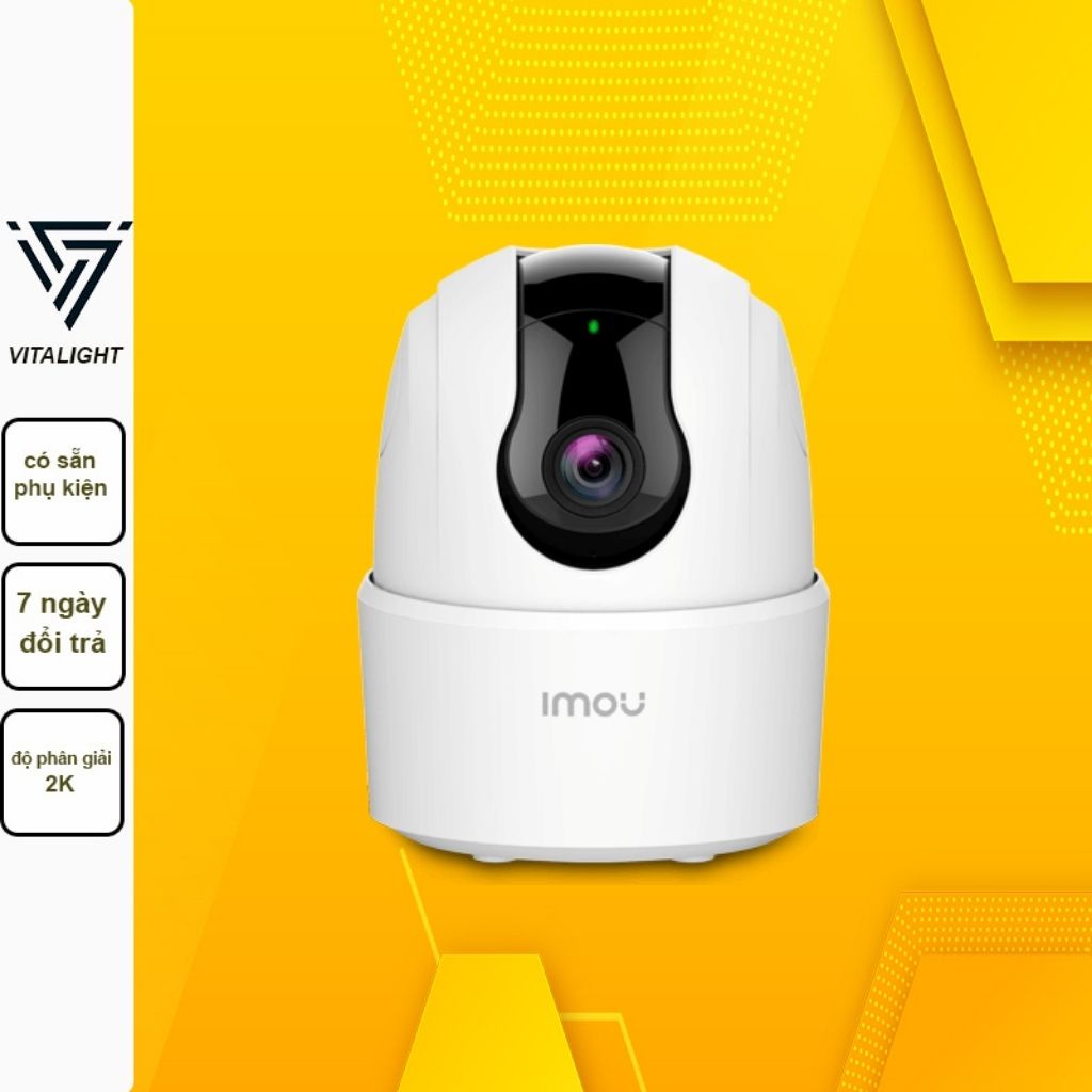 Camera IP WIFI IMOU RANGER  IPC-TA42P, điều khiển quay 360 độ, độ phân giải 2K, báo động về điện thoại và còi hú