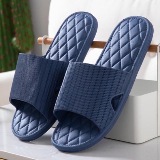 Dép mang nhà nam nữ - đi văn phòng, nhà tắm bằng nhựa dẻo nguyên khối, nhẹ, êm chân, chống trơn trượt