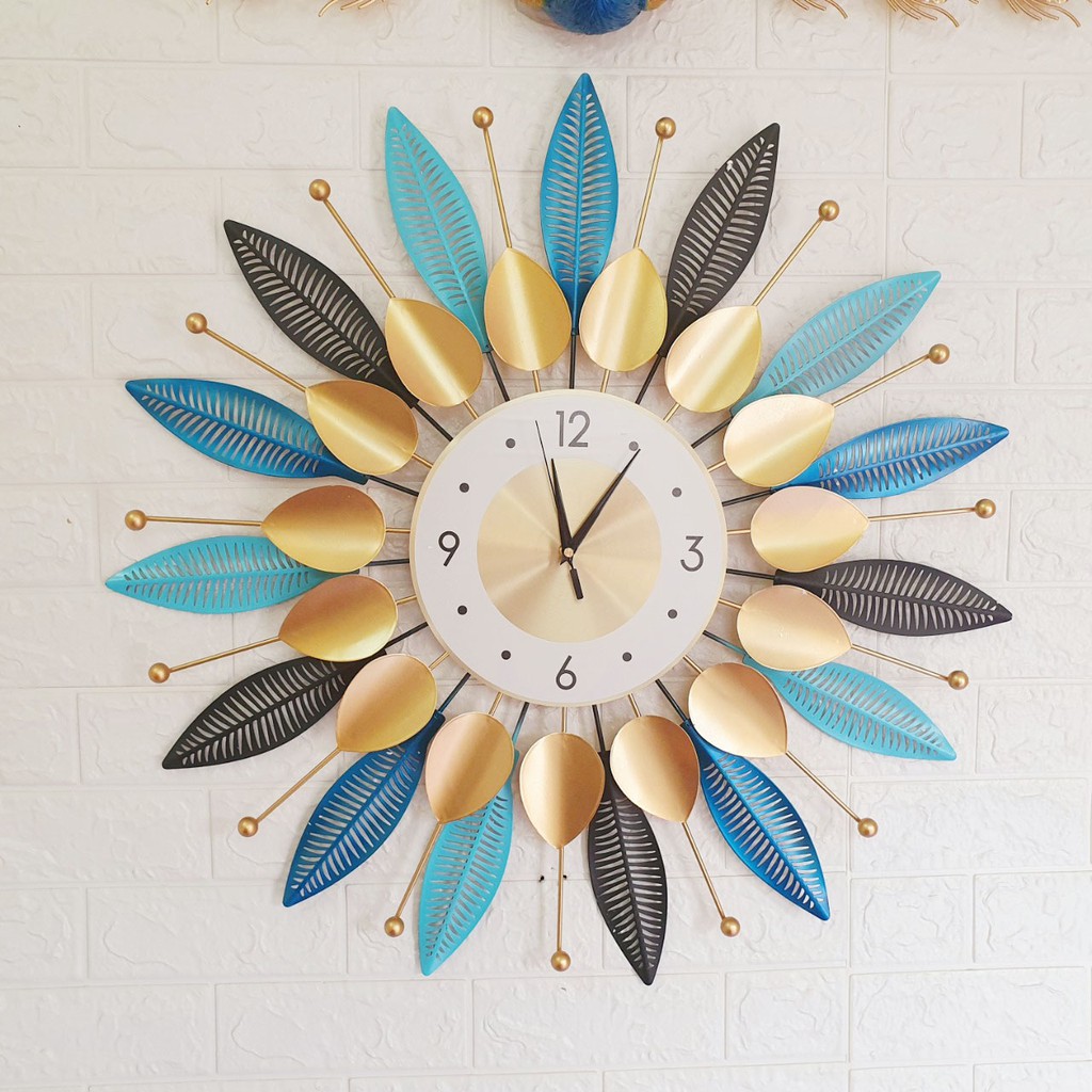 Đồng hồ treo tường trang trí decor B1 kích thước 70x70 cm