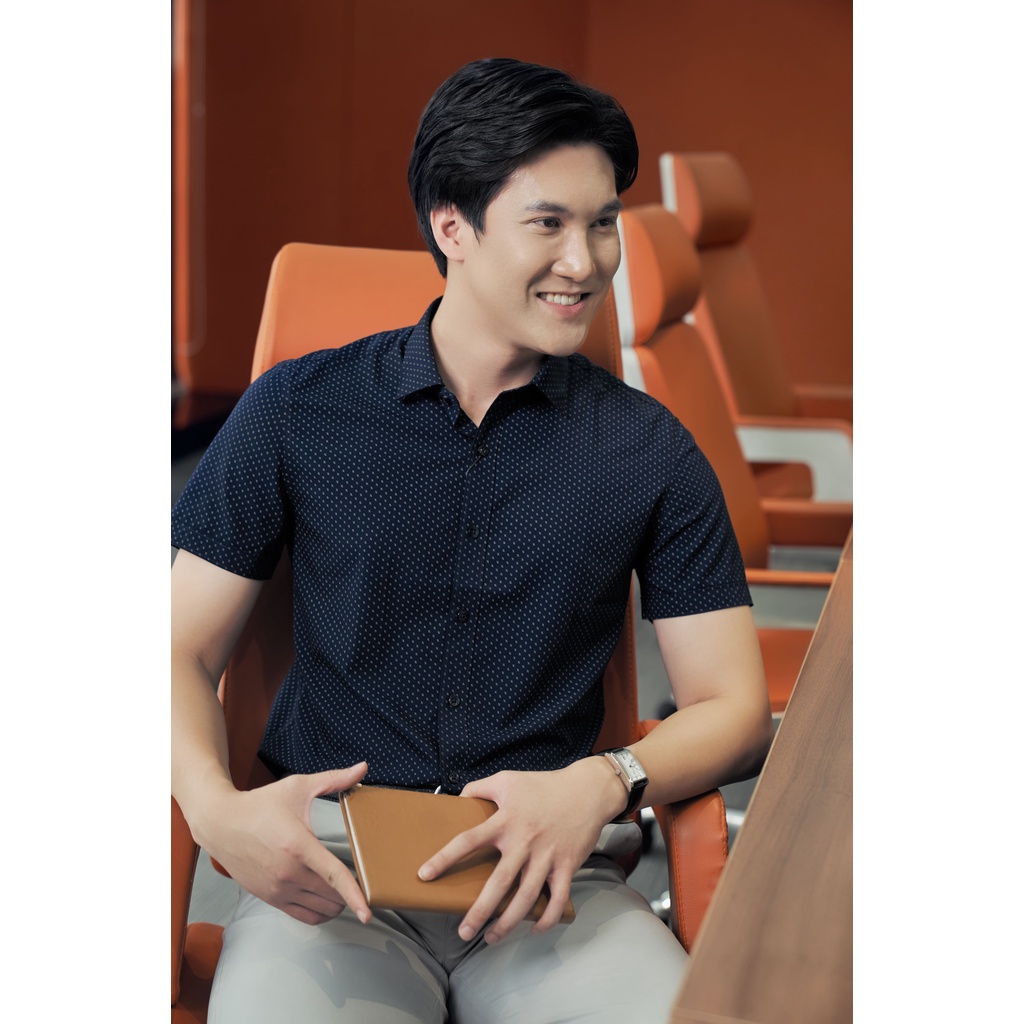 Sơ Mi Nam Ngắn Tay Dáng Ôm Thoáng Mát Thấm Hút Mồ Hôi DGCs - SASNBA49M