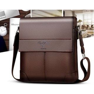 túi đeo chéo kellandy nam nữ da 4 ngăn kích thước 26x24x5,5