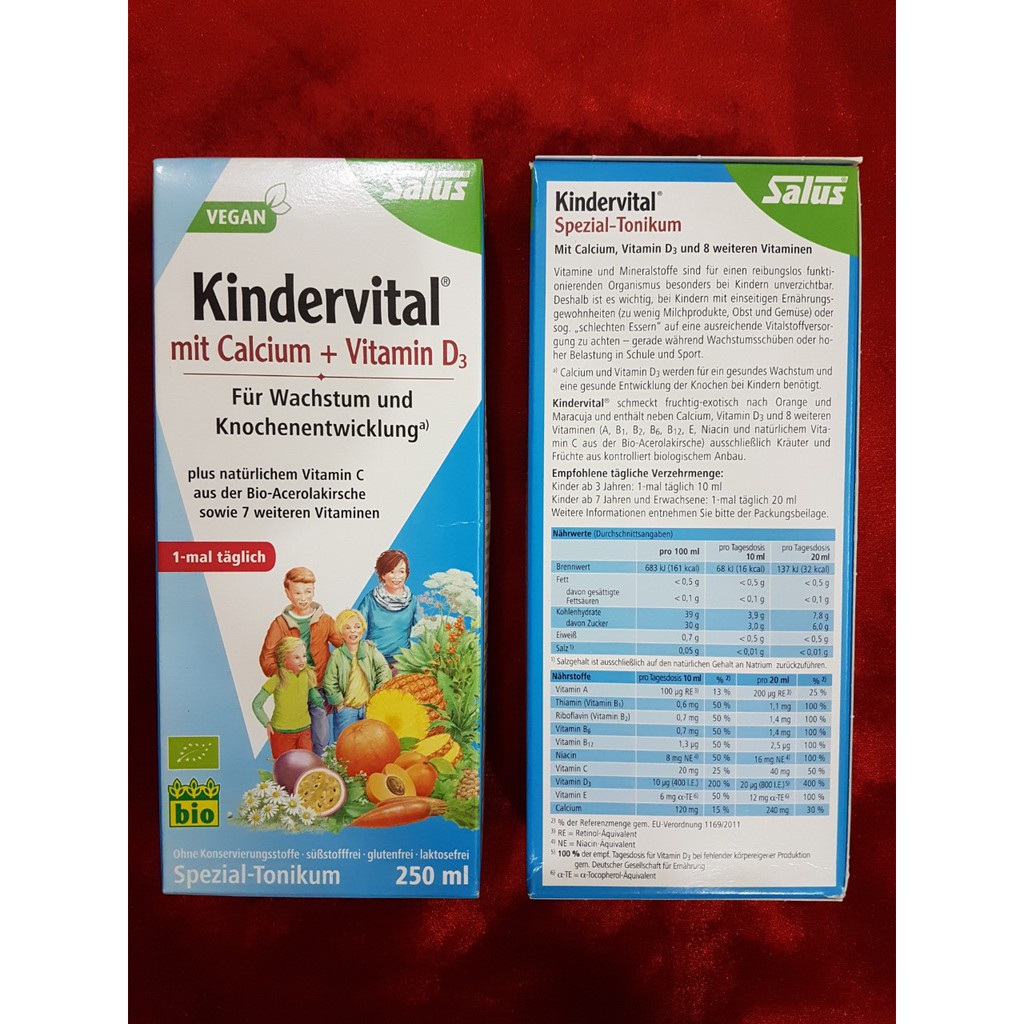 Đồ uống Kindervital 250ml của Đức