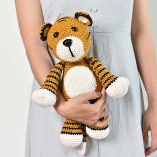 Thú bông móc len Tiger, Cọp móc len, Hổ đồ chơi bằng len, đồ chơi cho bé, quà tặng cho bé