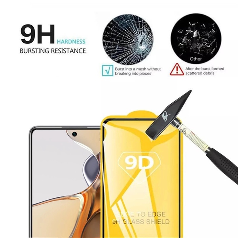 Kính Cường Lực 9D Bảo Vệ Toàn Màn Hình Cho Redmi Note 10 Pro Note 9 9s 8 Redmi 9C 9A 9T K40 Xiaomi POCO M3 X3