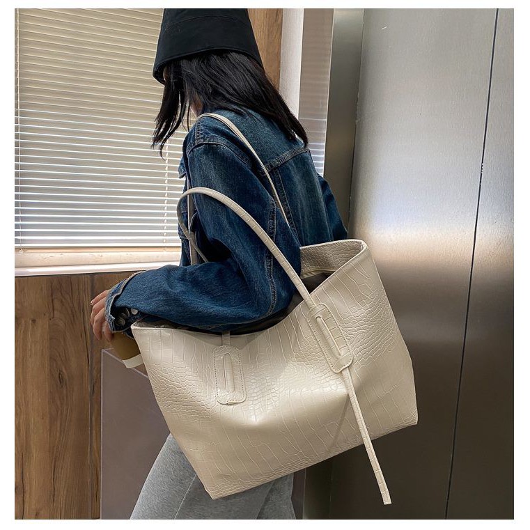 Túi kẹp nách đeo vai túi xách nữ công sở size to da vân cá sấu cao cấp thời trang hàn quốc 88STORE - TX008 | BigBuy360 - bigbuy360.vn
