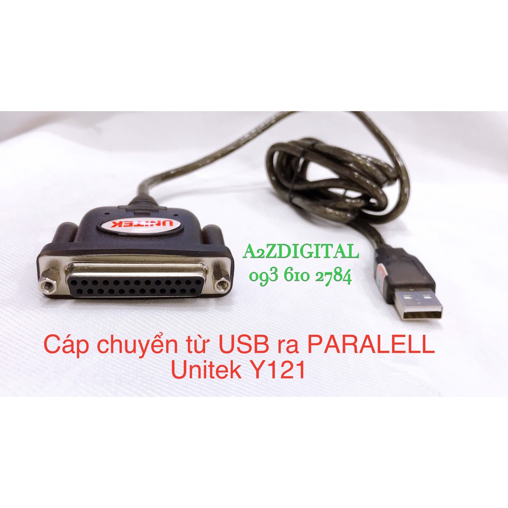 CÁP CHUYỂN TỪ USB RA PARALLEL UNITEK Y-121
