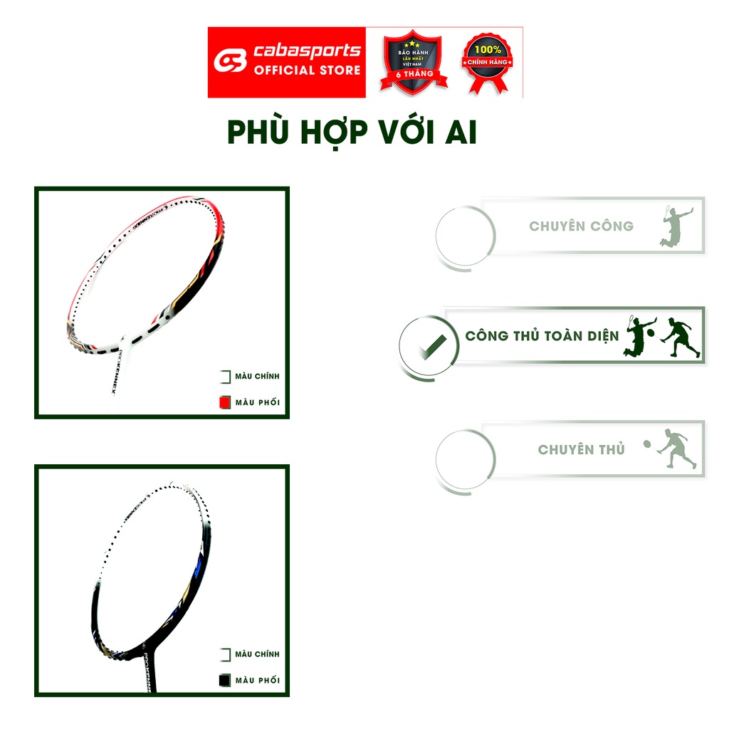 Vợt cầu lông đã đan lưới trợ lực Prokennex Power Pro 704 chính hãng công thủ toàn diện chất lượng Bảo hành 9 tháng