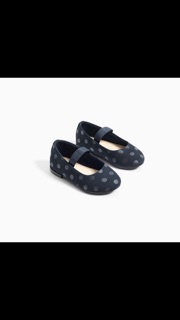Giày chấm bi bé gái màu navy