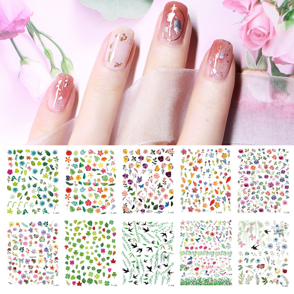 [Hàng mới về] Set 10 sticker dán móng tay trang trí nghệ thuật họa tiết bài Poker độc đáo sành điệu