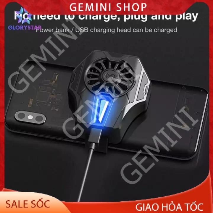 Quạt tản nhiệt gaming Memo DL01 cho điện thoại, tản nhiệt sò lạnh siêu mát Gemini Shop