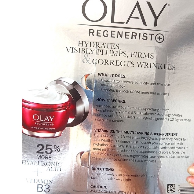 Kem Dưỡng Da Olay Chống Lão Hóa 25% Hyaluronic Acid + Vitamin B3 / Vitamin C + Peptide 24