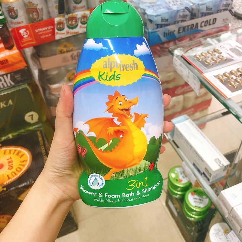 Tắm gội Alpifresh trẻ em Đức - 500ml - bé trai, bé gái