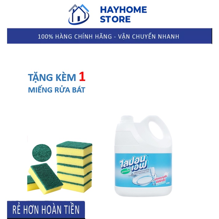 Nước Rửa Bát Thái Lan Lipon - Nước Rửa Bát Thái Lan Không Mùi - Size 3600 ml
