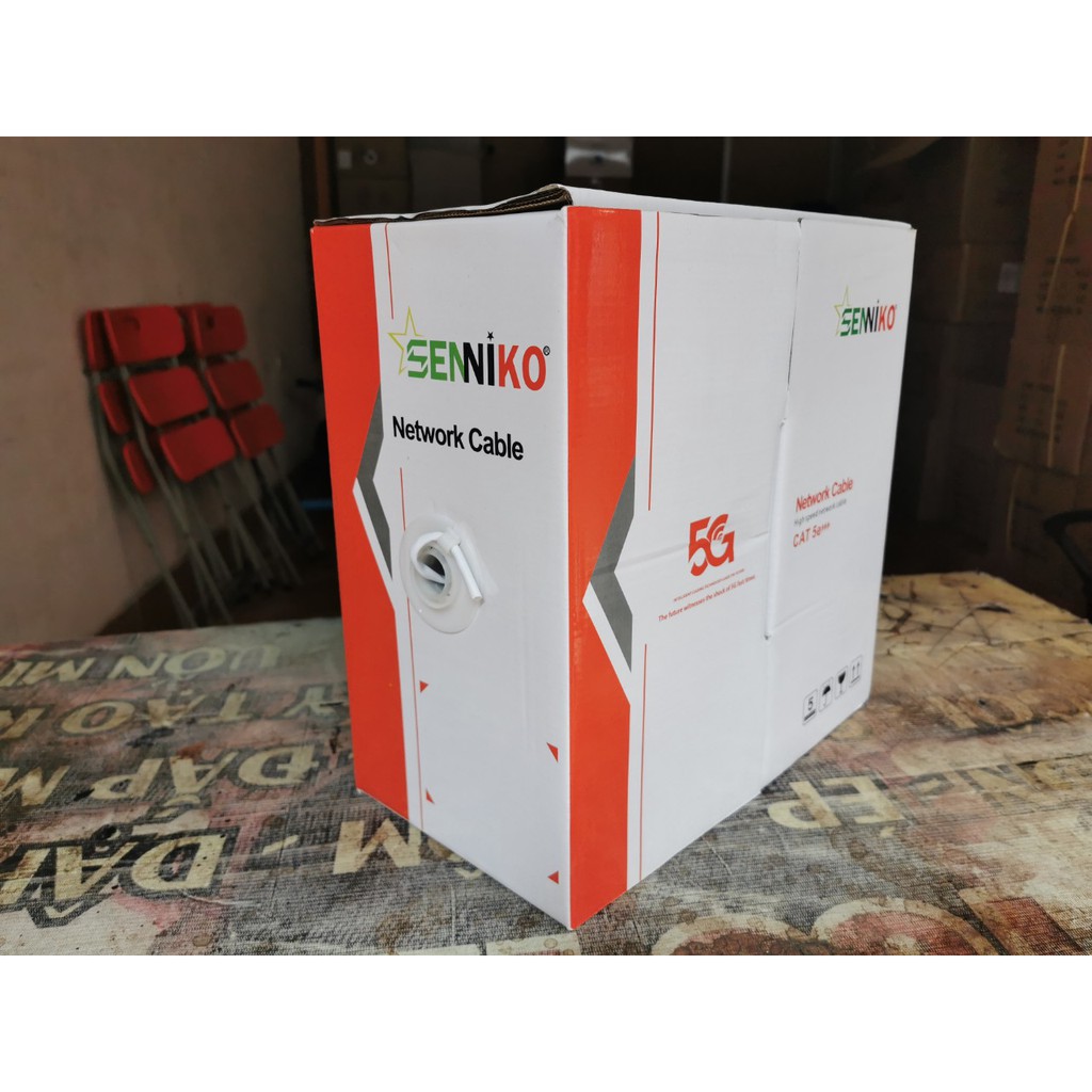 Dây mạng cat5E SENNIKO/TAKO cuộn 305m hàng chính hãng